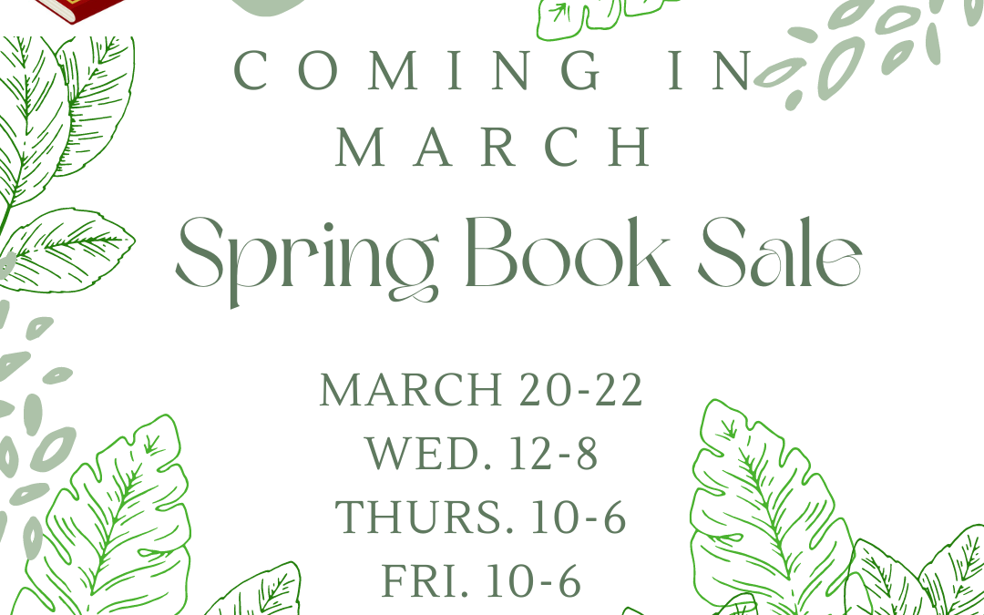 Spring Book Sale!