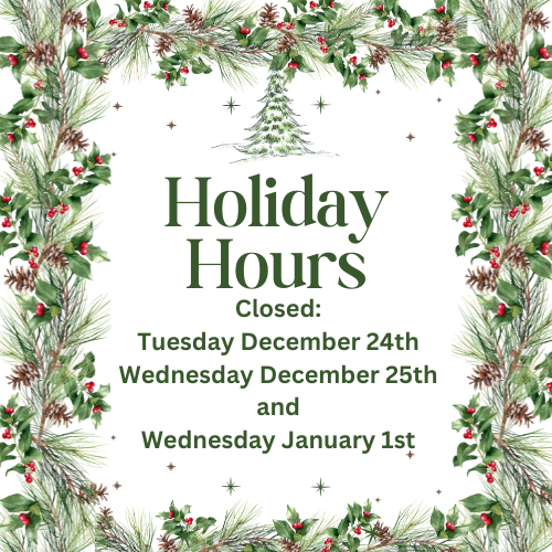 Holiday Hours